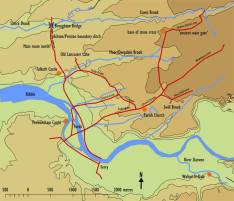 Map of Domesday Preston
