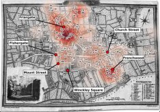 A heat map of the census of Preston Catholics in 1820